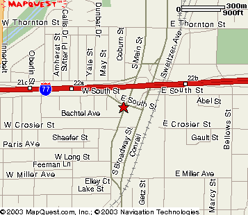 Akron branch Map